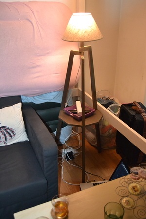 Lampadaire en palette