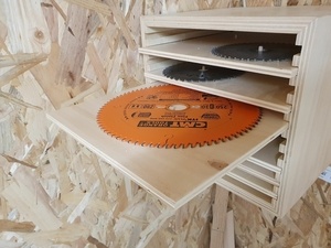 Support rangement lames scies ciruclaires