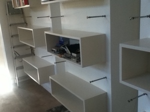 Étagères mdf laquée blanc