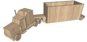 Wooden truck toy