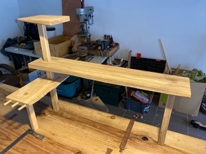 Étagère d’angle sashimono