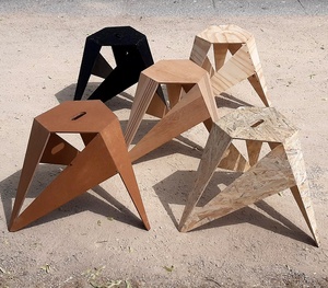 Tabourets géométriques