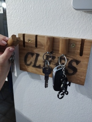 Porte clés en queue d'aronde