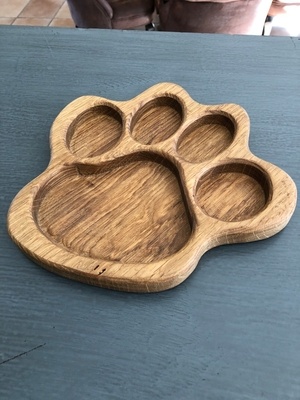 Plateau apéro Empreinte Patte de chien