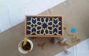 Boite à thé d'inspiration marocaine