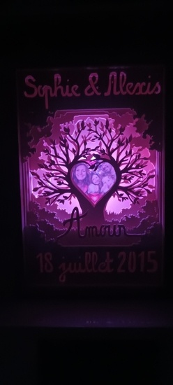 Light Box anniversaire de mariage