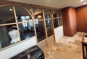 Verrière cloison portes coulissantes