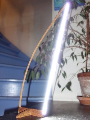 Prototype d'une "lampe harpe"