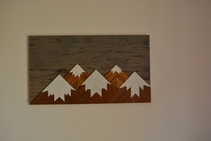 Diy bois - Mountain Wall