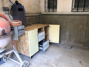 Meuble extérieur en OSB