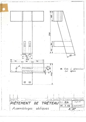 Deuxième année menuiserie