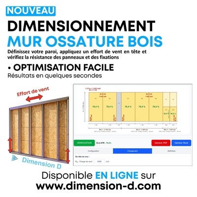 Dimensionnement de Mur Ossature Bois