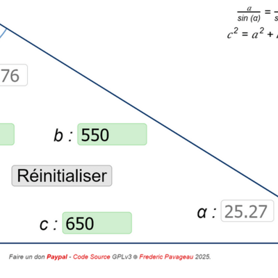 Outil Triangle Quelconque