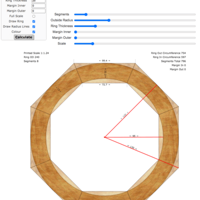 Calcul segments pour tournage grande pièces.