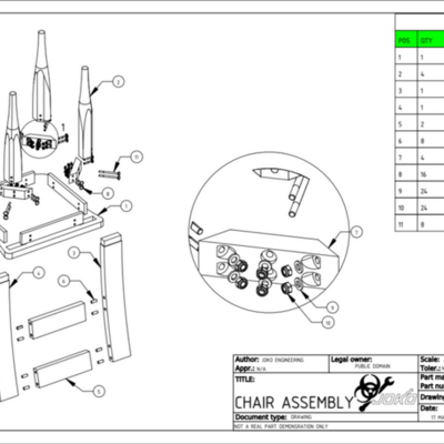 Joko Engineering
FreeCAD Chair Assembly - How to Explode, Draw, Bubble, Create Partslist
