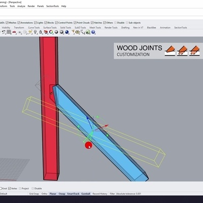 Tenon-Mortaise paramétrique