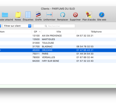 Fichier clients