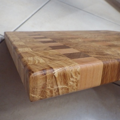 Planche De Bois Loupe Palissandre - Dalle De Travail 12.3x3.8x1.3 Pouces - Bois Exotique T919