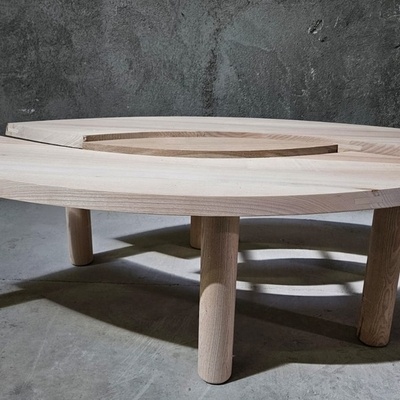 Table basse œil, inspiration Pierre Chapo Table T22, AlbertG