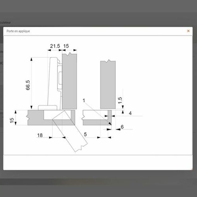 Exemple résultat de planification - Configurateur Produits Blum