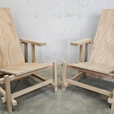 Chaises Rouge et Bleue, Gerrit Rietveld