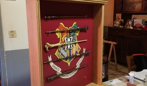 Porte baguettes Harry Potter par Matindetempete sur L'Air du Bois