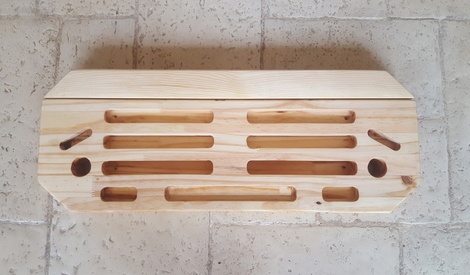 Planche à Doigts D'escalade – Entraînement En Bois, 8x2,5x10,6 Cm, Avec Sangles, Pour Grimpeurs Débutants Et Pros