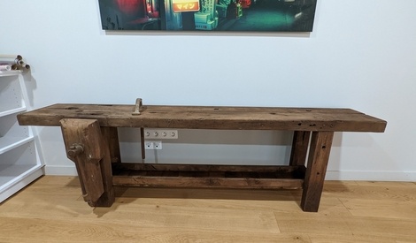 ANCIEN ETABLI D'EBENISTE en parfait etat EUR 400,00 - PicClick FR