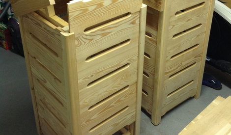 Composteur Bois Mélèze FSC Konni S – 615 L – 85x85x80 Cm – Lattes Amovibles – Ventilation Optimale – Compostage Facile Et Écologique