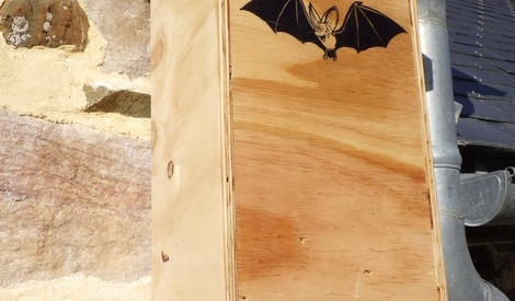 Maison Pour Chauves-souris En Bois Naturel - Nichoir Extérieur Grand Modèle, Amovible, Résistant Aux Intempéries