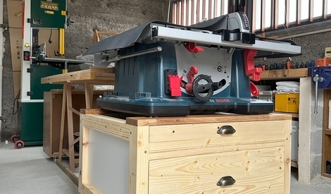 Support scie sous table par xyloweb sur L'Air du Bois