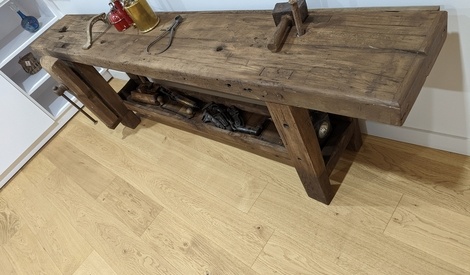 Jouet Ancien Etabli d'enfant en Bois Menuisier menuiserie & Outils