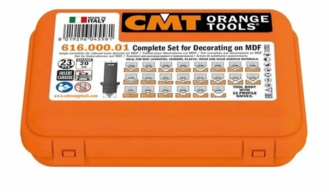 Coffret CMT Pour Décorations Sur MDF - Jeu De Fraises/outils Pour Usiner Le Médium