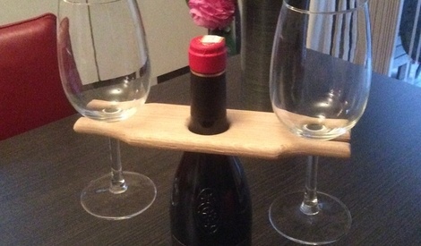 Kesper 68265 Porte-Bouteille à Bière Bois Nature 30 X 30 X 15 Cm