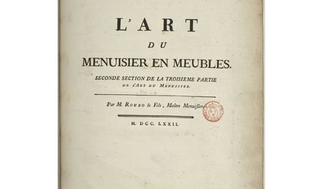 L'Art du Menuisier en Meubles - 2nde section de la 3ème partie de Roubo ...