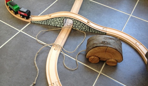 Jouet à tirer en bois éléphant Little dutch à personnaliser