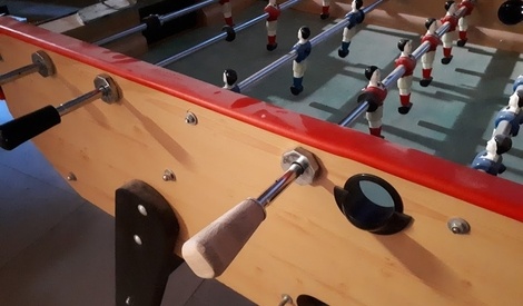 Yechiry Poignée de Baby-Foot, 2 Pièces, en Plastique Durable, pour Table de Football, Remplacement D'intérieur pour Gagner dans Le Jeu, Divertissement à Domicile