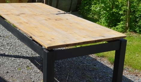 Transformation d'une porte en table par niclasse sur L'Air du Bois