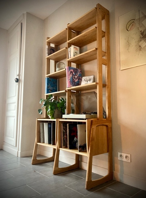 Bibliothèque mid-century