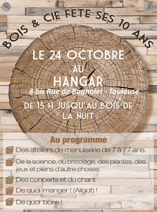 Bois et Cie vous invite à fêter ses 10 ans