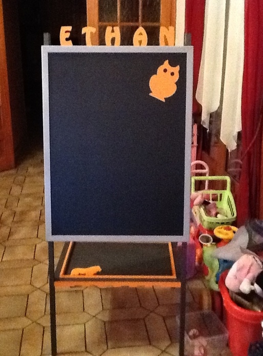 Tableau noir recto verso personnalisé avec prenons