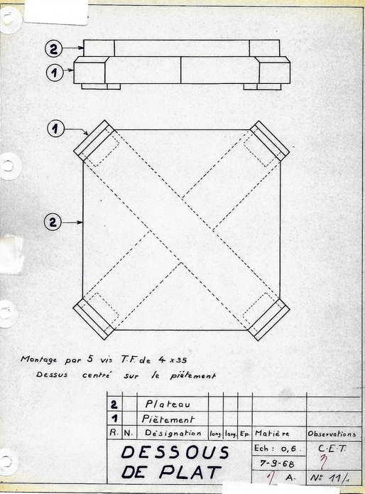 Première année menuiserie