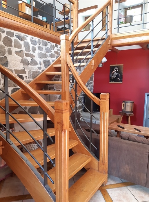 Escalier un quart tournant