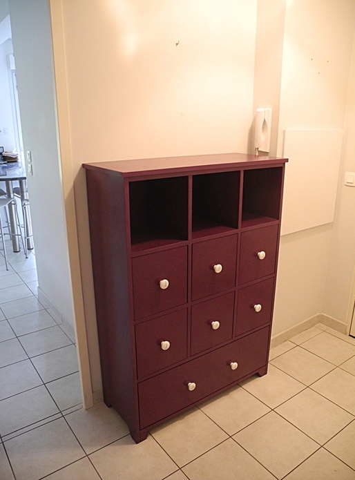 Meuble d'entrée en Valchromat