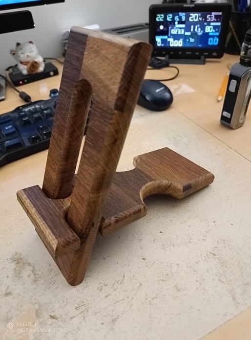 Repose smartphone en Chêne