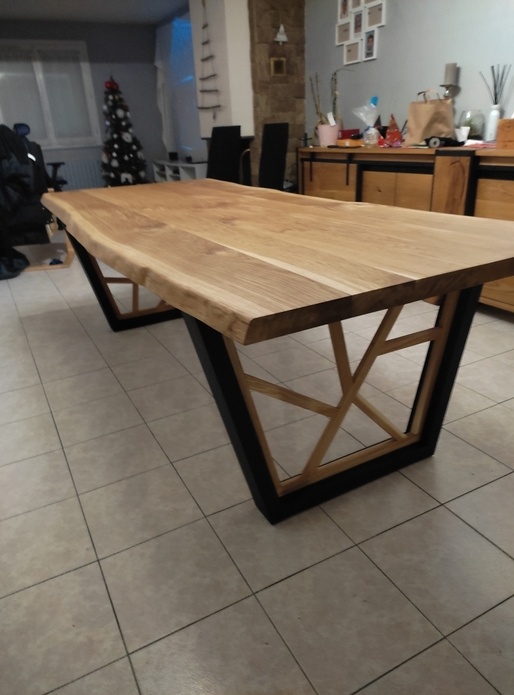 Table salon en chêne