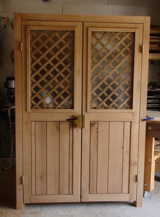 Porte double en chêne