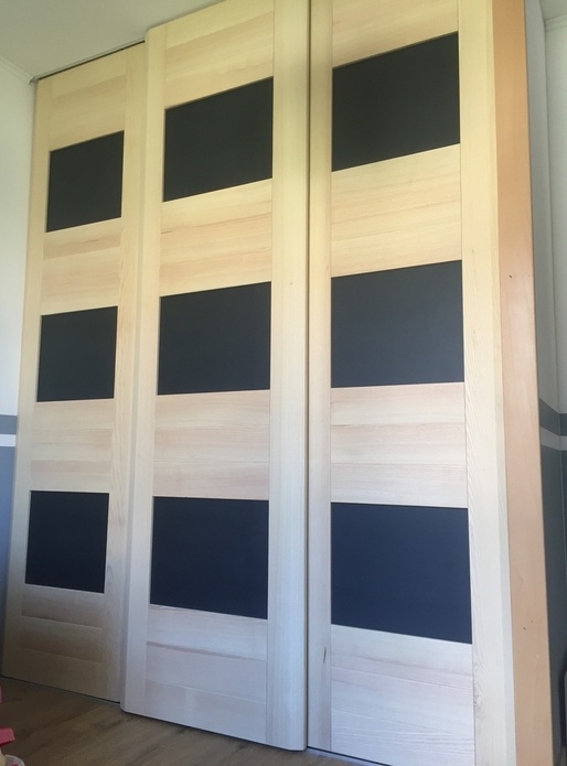 Portes de placard coulissantes Frêne Valchromat