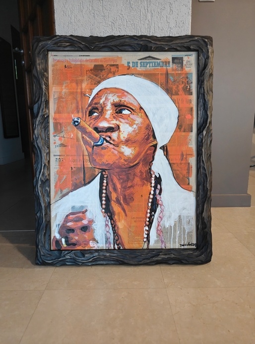 Cadre pour toile effet organique