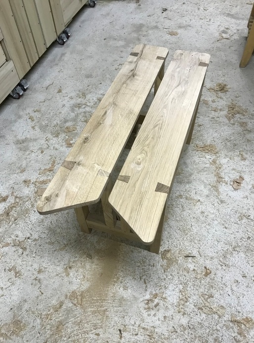 Banc de scie en chêne